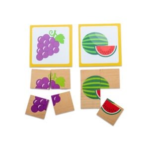 40 x 40 Wooden Blocks Puzzle - Fruits