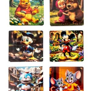 WoodyBugz Cartoon Classics Wooden Puzzle Set