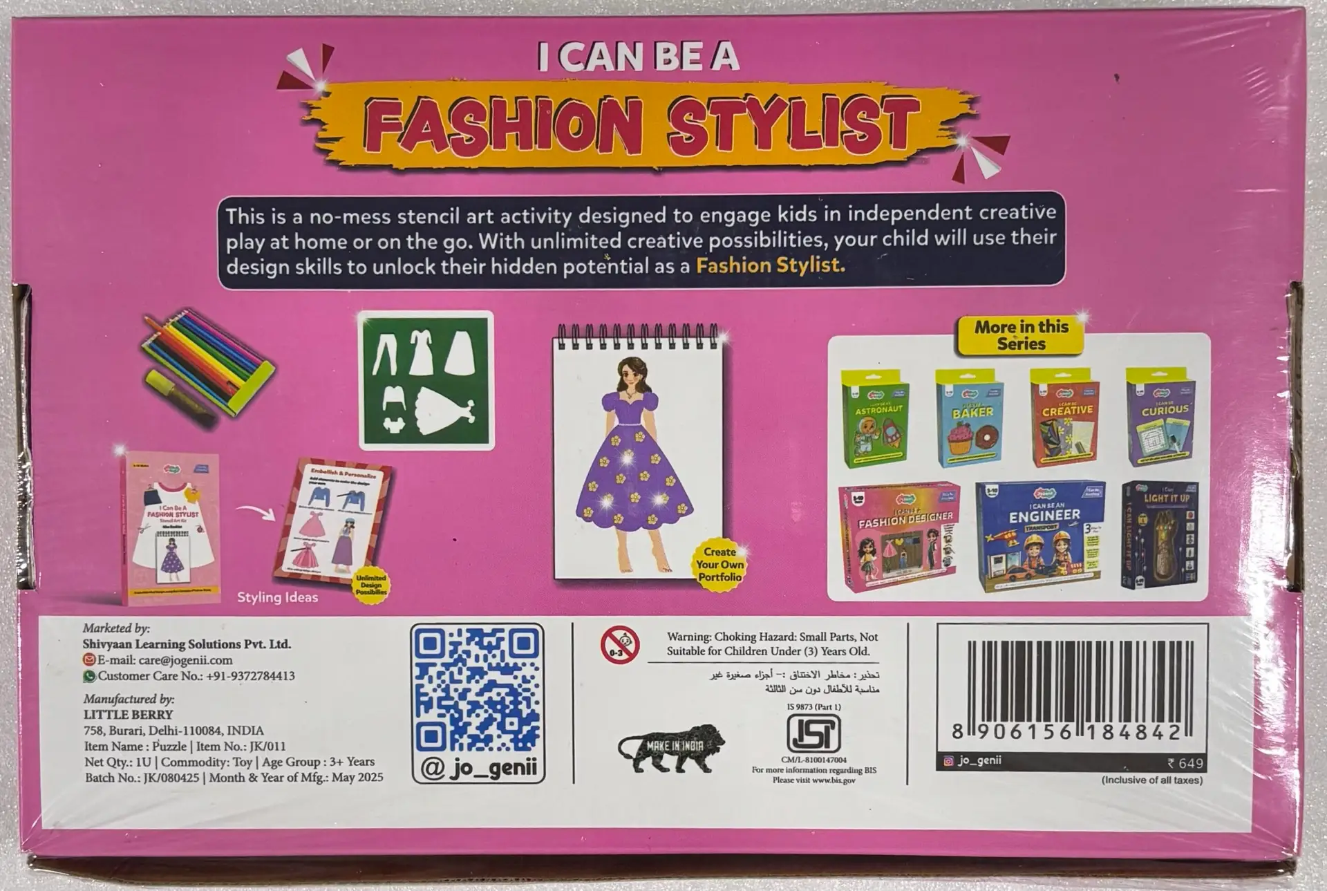 JoGenii I can be a fashion stylist! - Fashion designer kit for kids 2 JoGenii I can be a fashion stylist! - Fashion designer kit for kids - Image 2